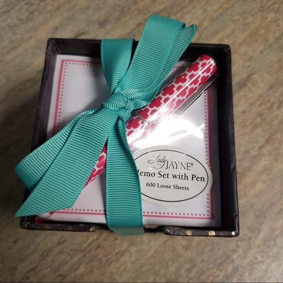 NIB Lady Jane memo set with pen - Picture 1 of 7